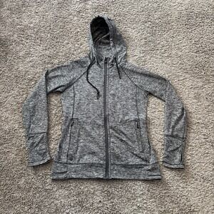 Outdoor Research Melody Hoodie Women Small S Gray Sweatshirt Full Zip Hike Trail
